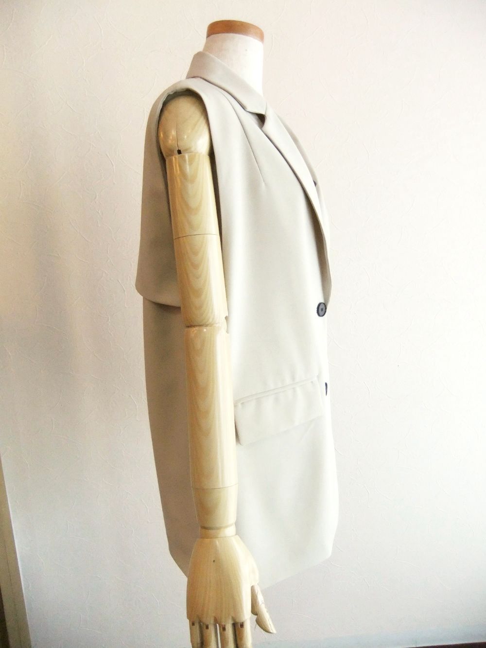 cafune: - Back Slit Gilet バック ベンチレーション テーラード