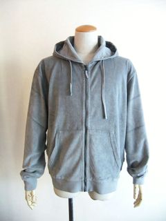 パイル ZIP UP パーカー  (ライトグレー)