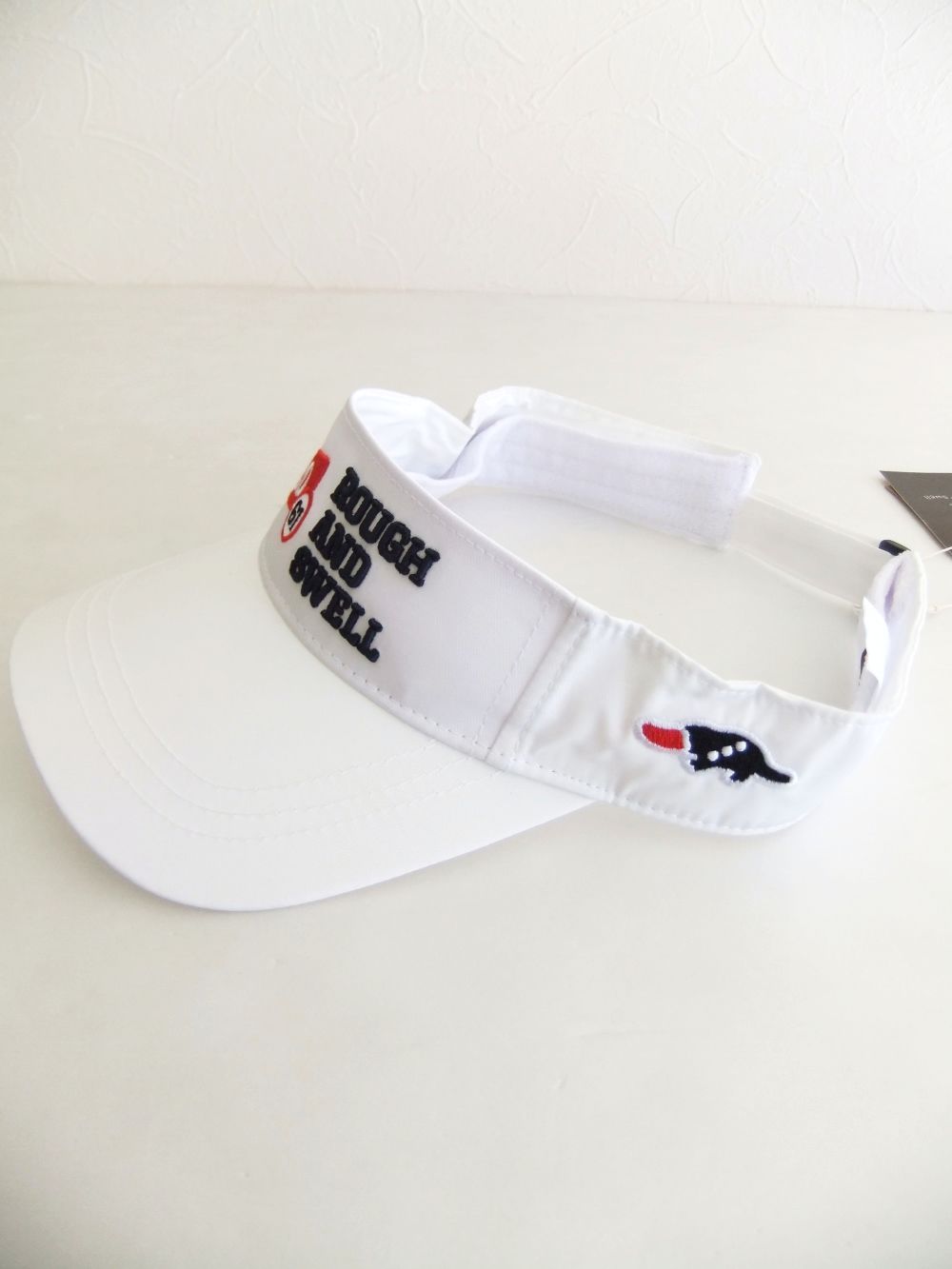 ラフ＆スウェルバイザーユニセックスホワイトフリーサイズ新品