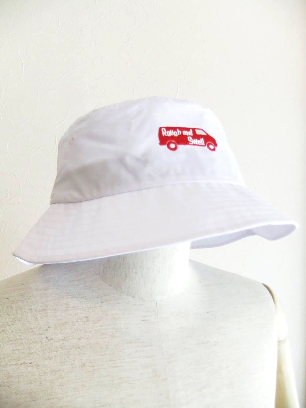 RED BUS HAT   (ホワイト)  ロゴ入り ハット    RSA-26009