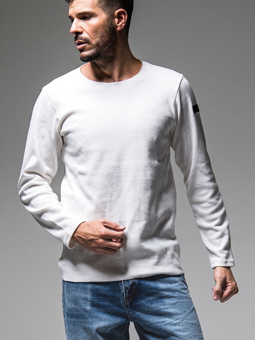ST COTTON waffle thermal  (ホワイト)  ワッフル カットオフサーマル