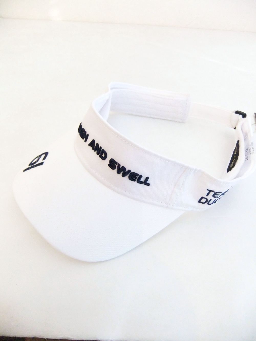 TEAM DUCKBILLS SUN VISOR (ホワイト) ロゴ入り サンバイザー  RSA-23003