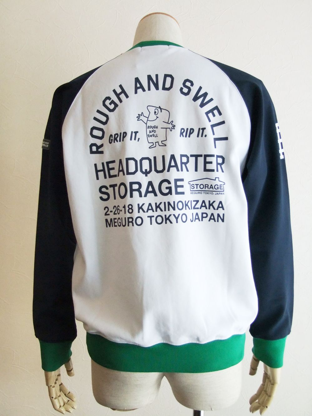 HEADQUARTER SWEAT  ロゴ入りスウェットシャツ ( ホワイト )  RSM-20201