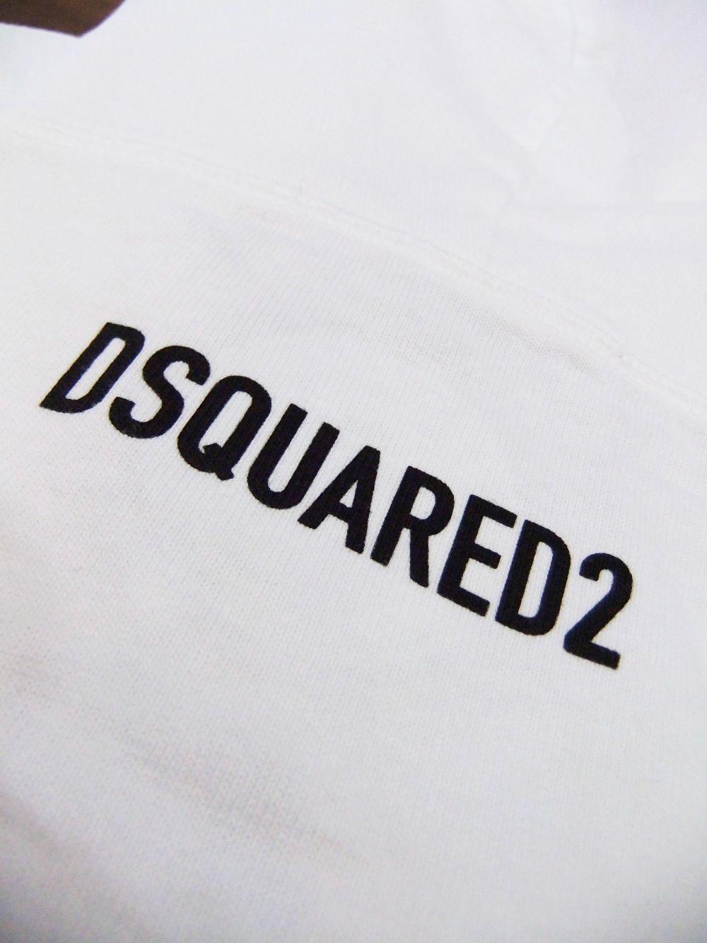 MIRROR DSQ2 LOGO HOODED SWEATSHIRT   ロゴ スウェットフーディ (ホワイト)  S74GU0495