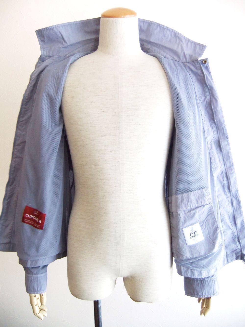 CHROME-R  FULL ZIP OVERSHIRT  (ラベンダー)  ジップアップ オーバーシャツ