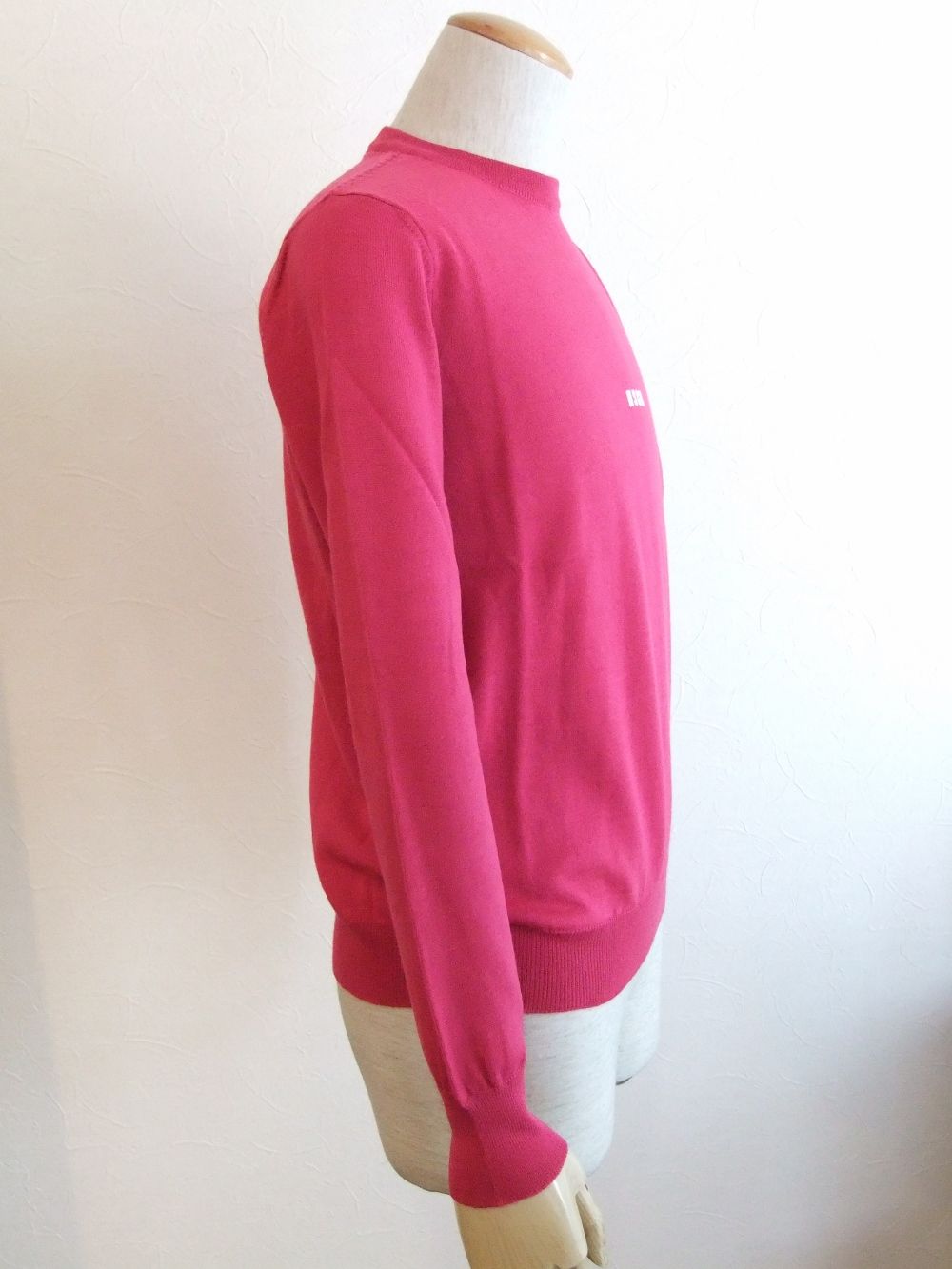 WOOL CREW NECK SWEATER  ( ピンク ) ウール クルーネックセーター