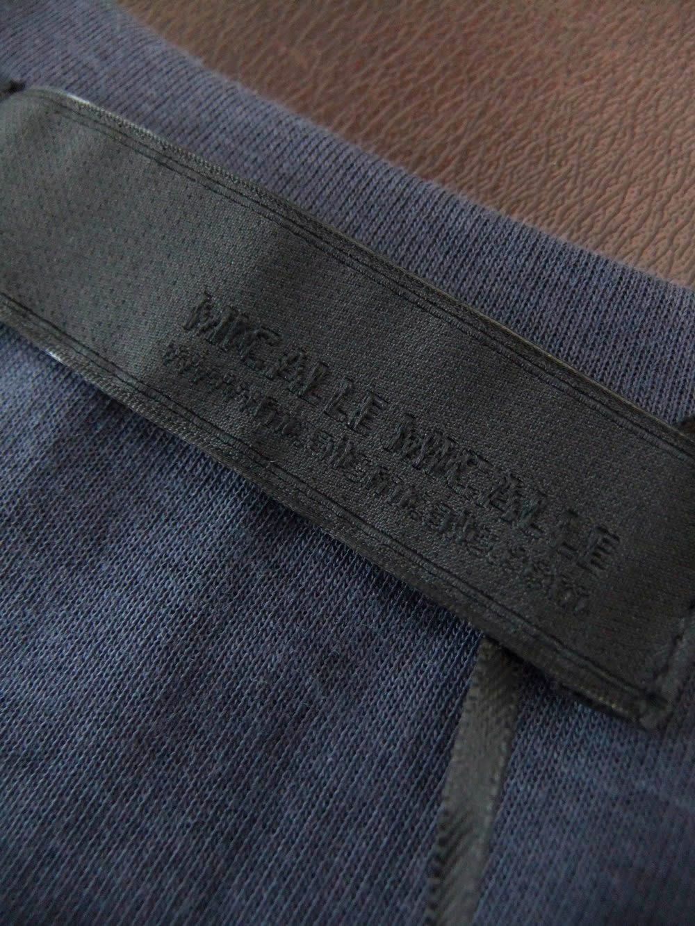 フラワーモチーフ レース付き 切替え Tシャツ    MME126TEB
