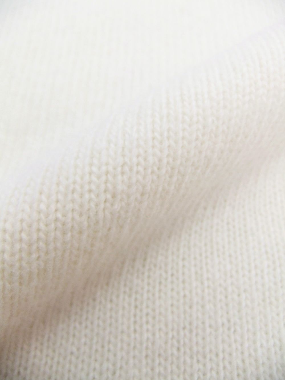 LAMBSWOOL JUMPER  (ホワイト) ラムウール クルーネックセーター