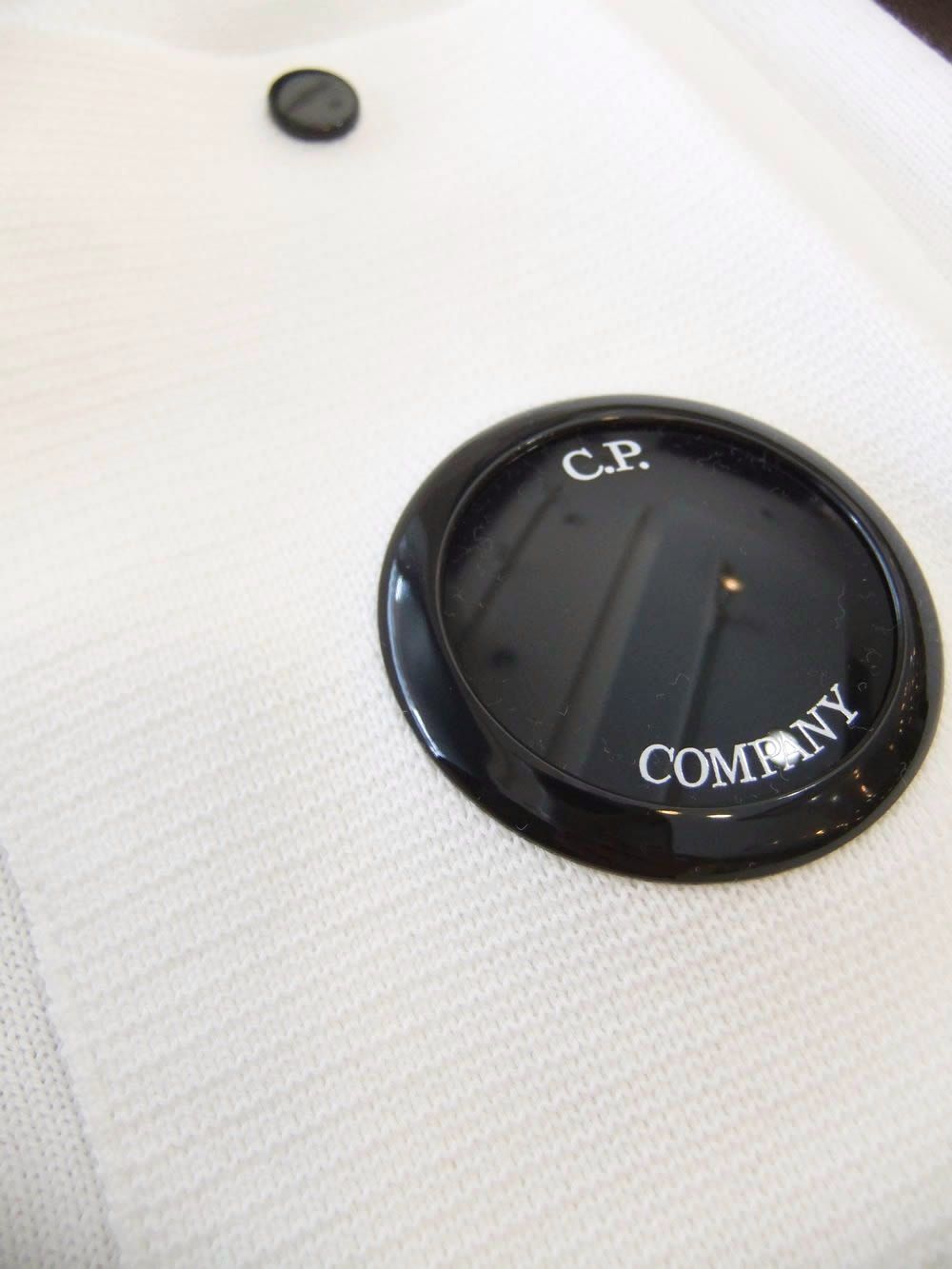 COTTON CREPE CREWNECK LENS SWEATER  (ホワイト） コットン クルーネック セーター