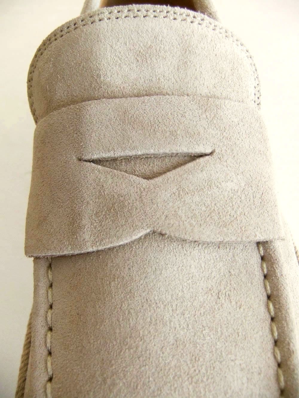 LAYTON MOK   (ベージュ)  スウェード レザー ローファー