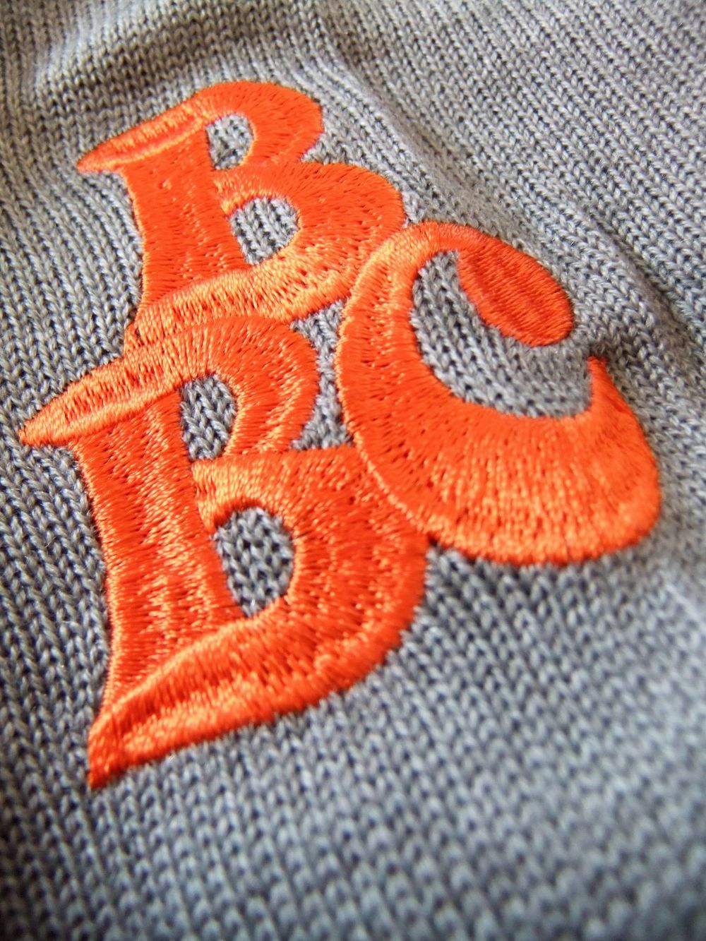 BBC V- NECK   ロゴ入りVネックセーター ( グレー ) RSM-20275