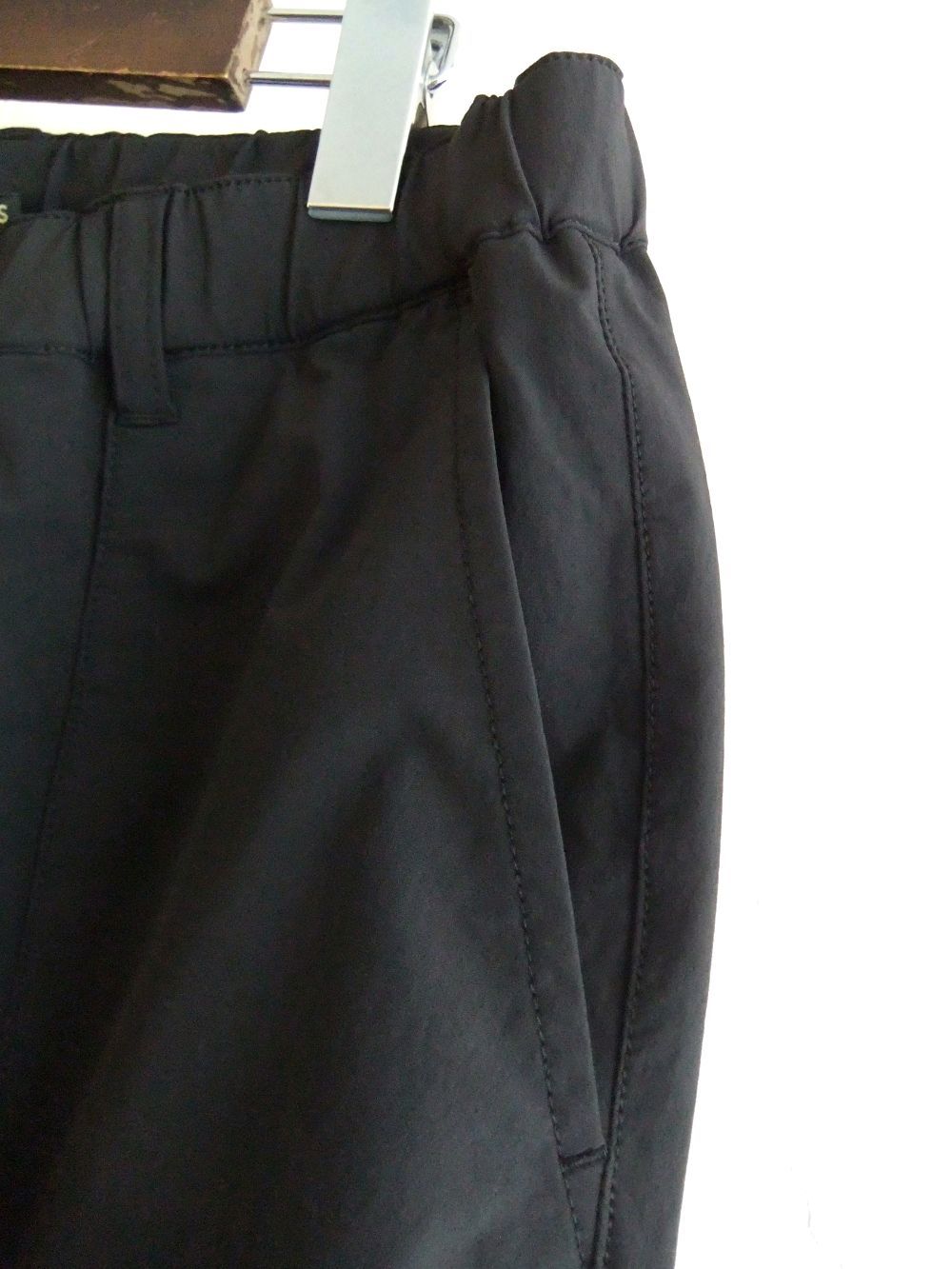 RS EASY PANTS (ブラック) リブ ナイロン 4WAY ストレッチ パンツ   RSM-24271