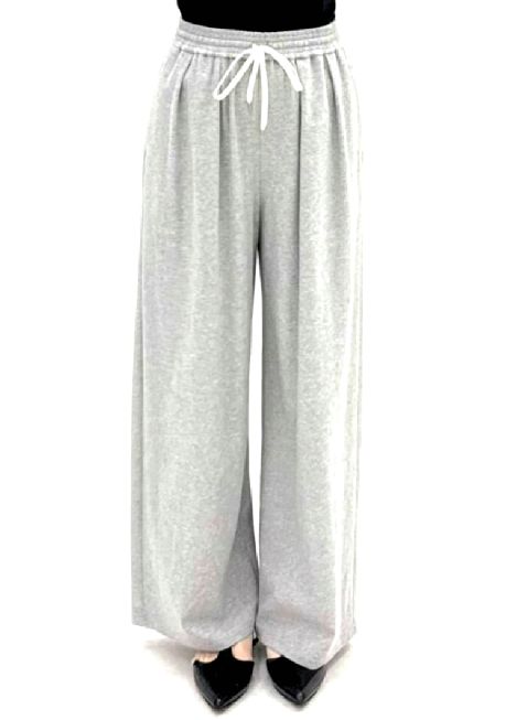 DRY COTTON WIDE EASY PANTS   (ライトグレー) 625603
