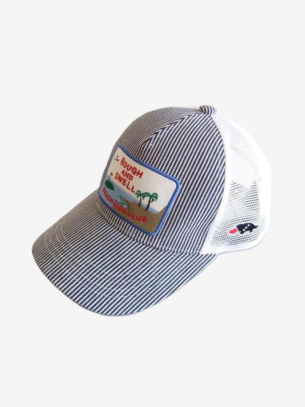 HICKORY MESH CAP   ロゴ入り (ヒッコリー) ワッペン付き キャップ    RSA-26005