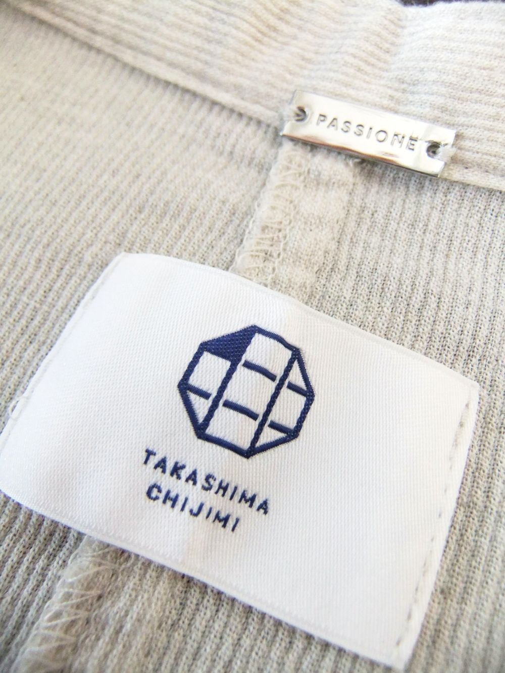 PASSIONE パシオーネ 高島縮 リブスリーブ モモンガシャツ ドルマン PASSIONE パシオーネ 高島縮 リブスリーブ モモンガシャツ