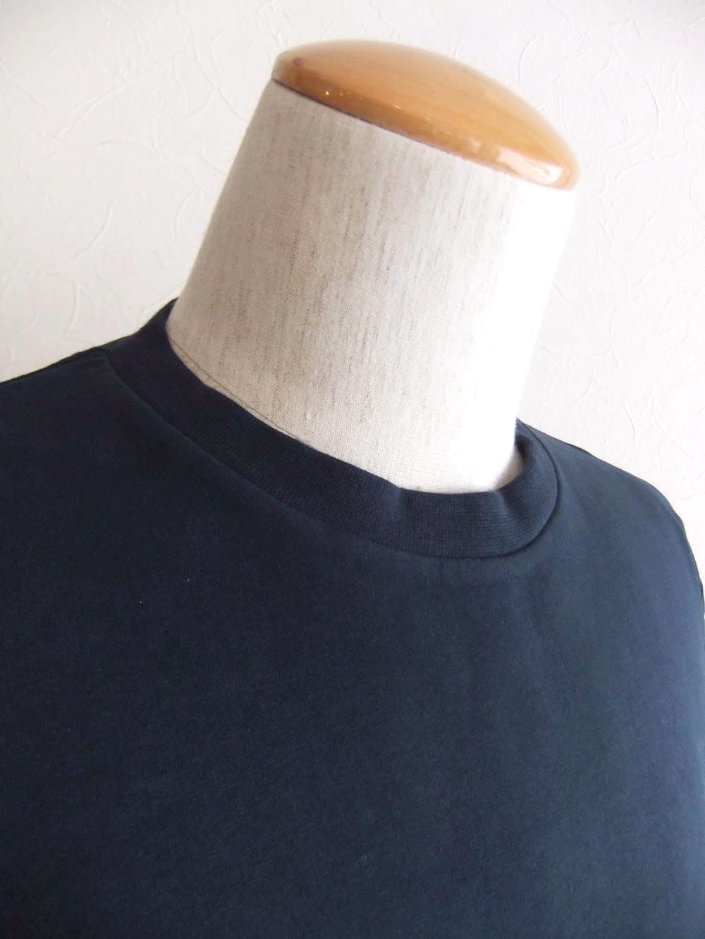 IF TEE  ミニ裏毛 クルーネック 半袖Tシャツ ( ネイビー )