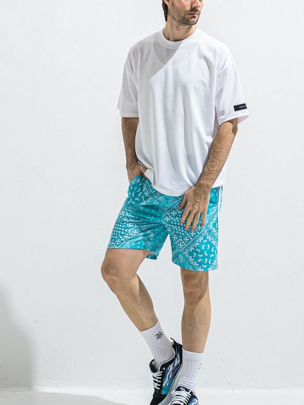REV MESH OVER TEE  (ホワイト)   メッシュ オーバーTシャツ