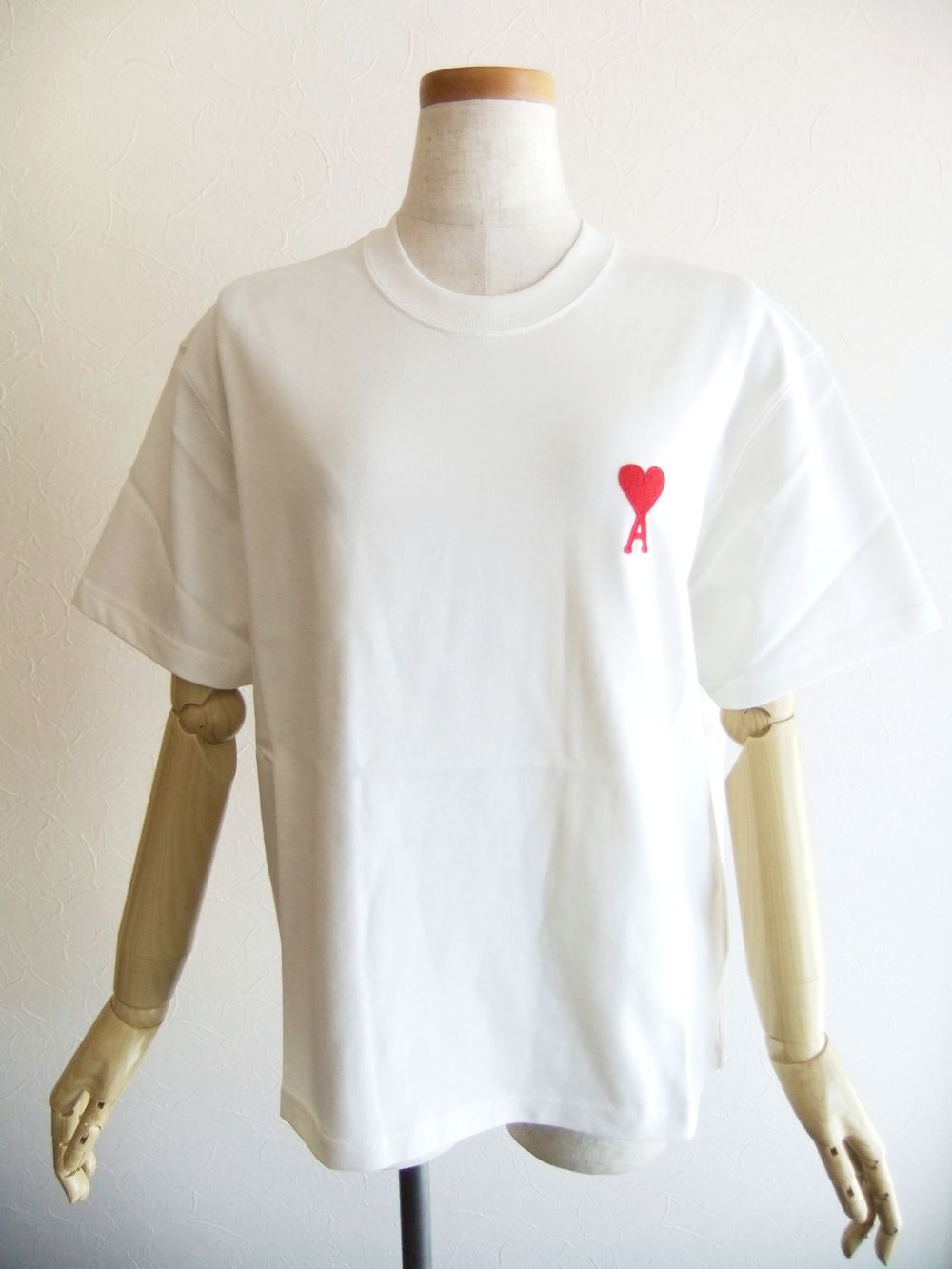正規品新品☆AMI☆Ami de Coeur ハートロゴ☆コットン半袖TシャツS