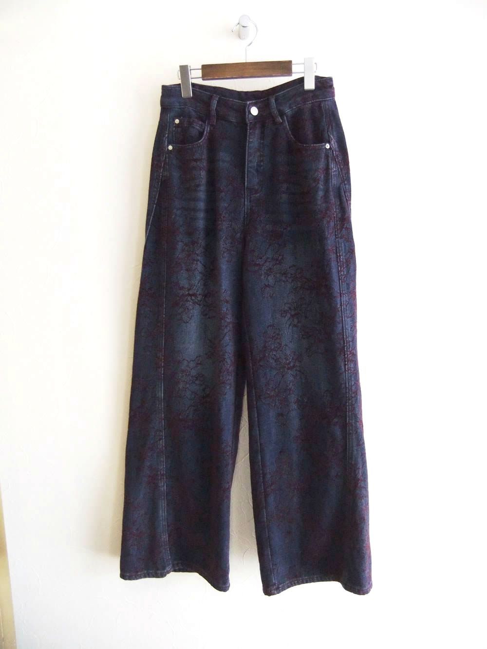 モールジャガード ワイド ストレート デニム   MMK119PDA