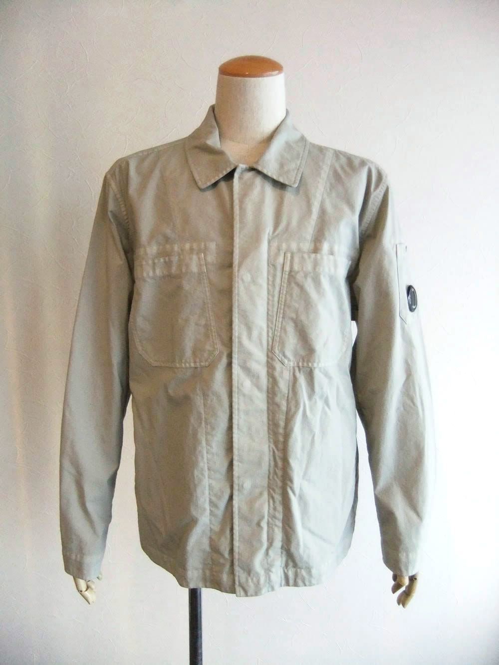 TAYLON P BUTTON LENS OVERSHIRT  (グレージュ)  オーバーシャツ ジャケット