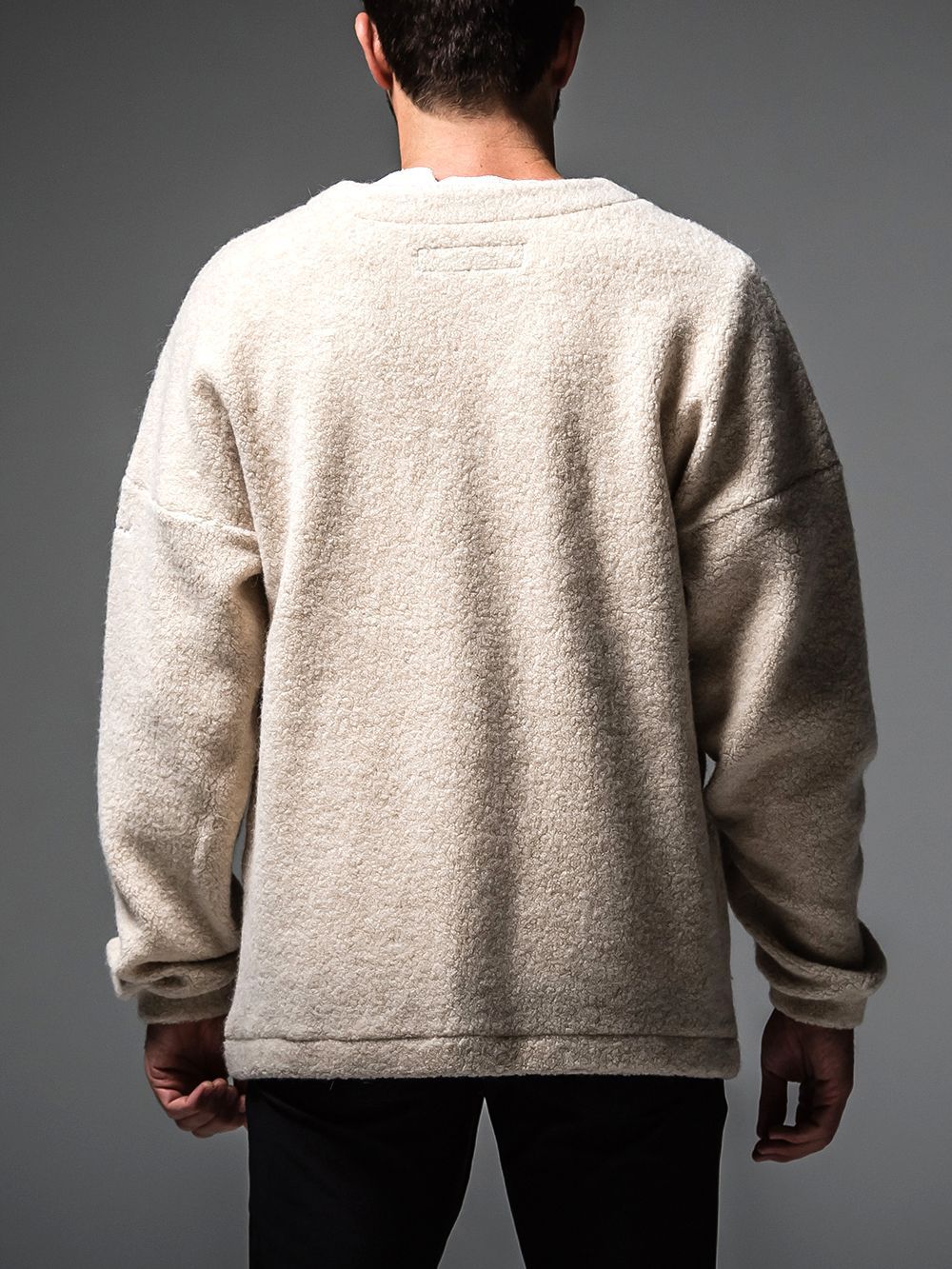 ANGOLA BOA PILE CARDIGAN  (ベージュ)  アンゴラ ボアパイル カーディガン