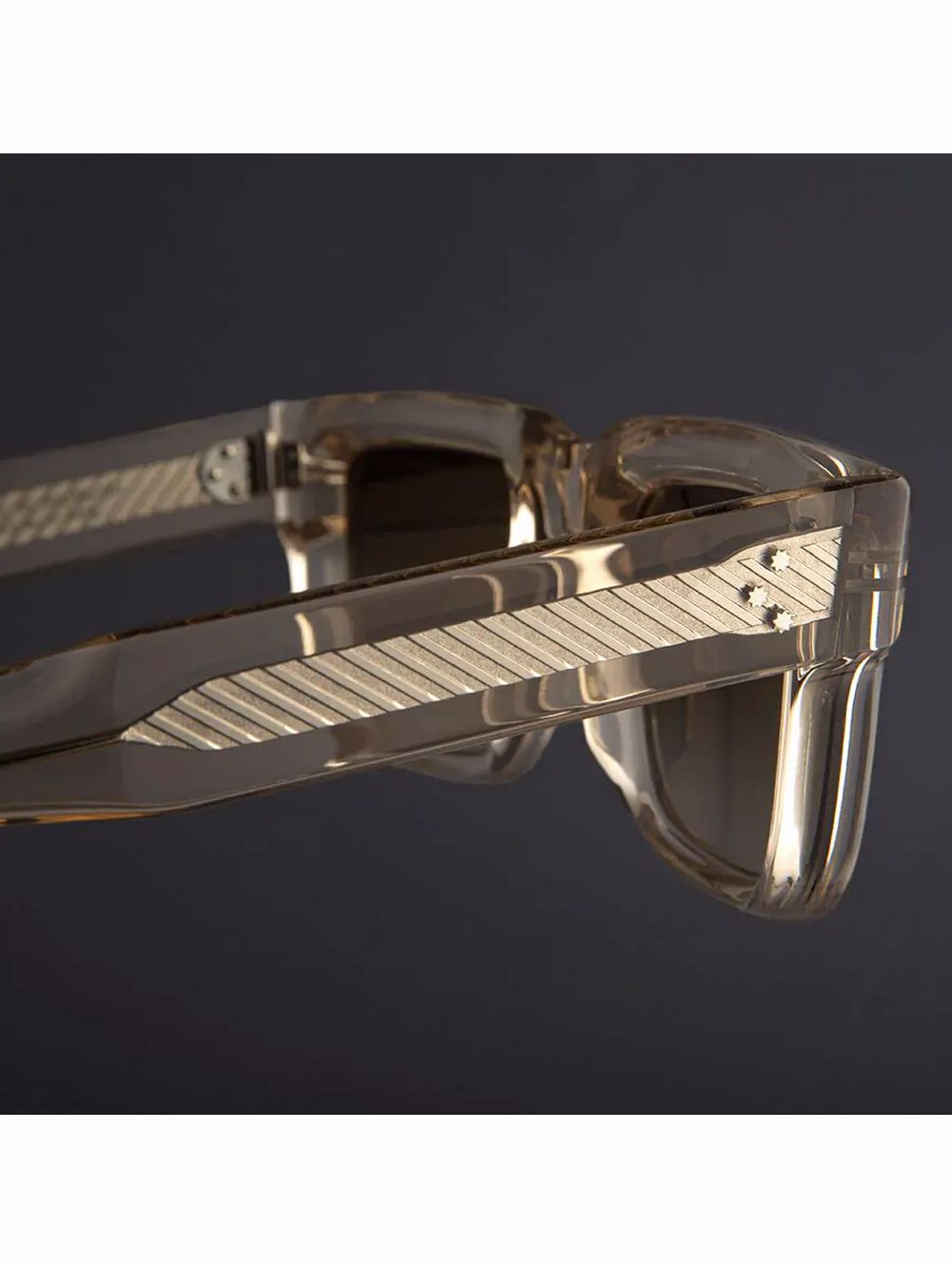 CUTLER AND GROSS   1403 SQUARE SUNGLASSES-SAND CRYSTAL