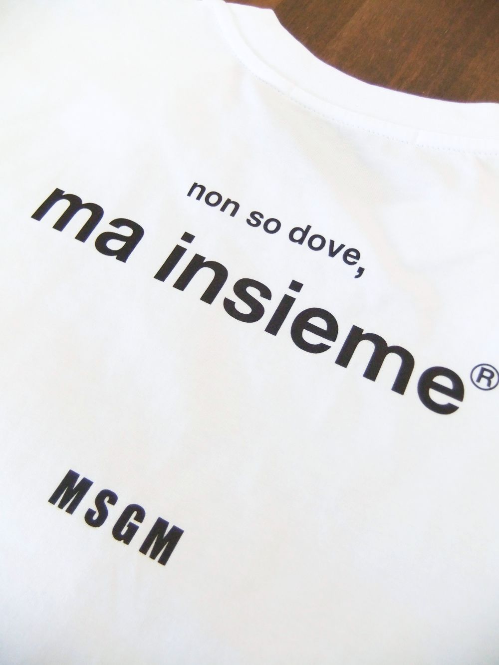 MSGM - MESSAGE プリント LOGO ロゴ T-SHIRT ( ホワイト ) 3040MM182