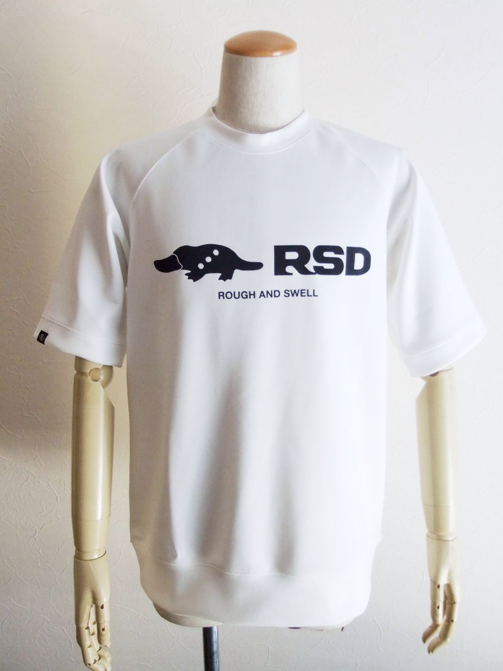 rough & swell - RSD SWEAT S.S. (ホワイト) 半袖スウェット RSM-22050