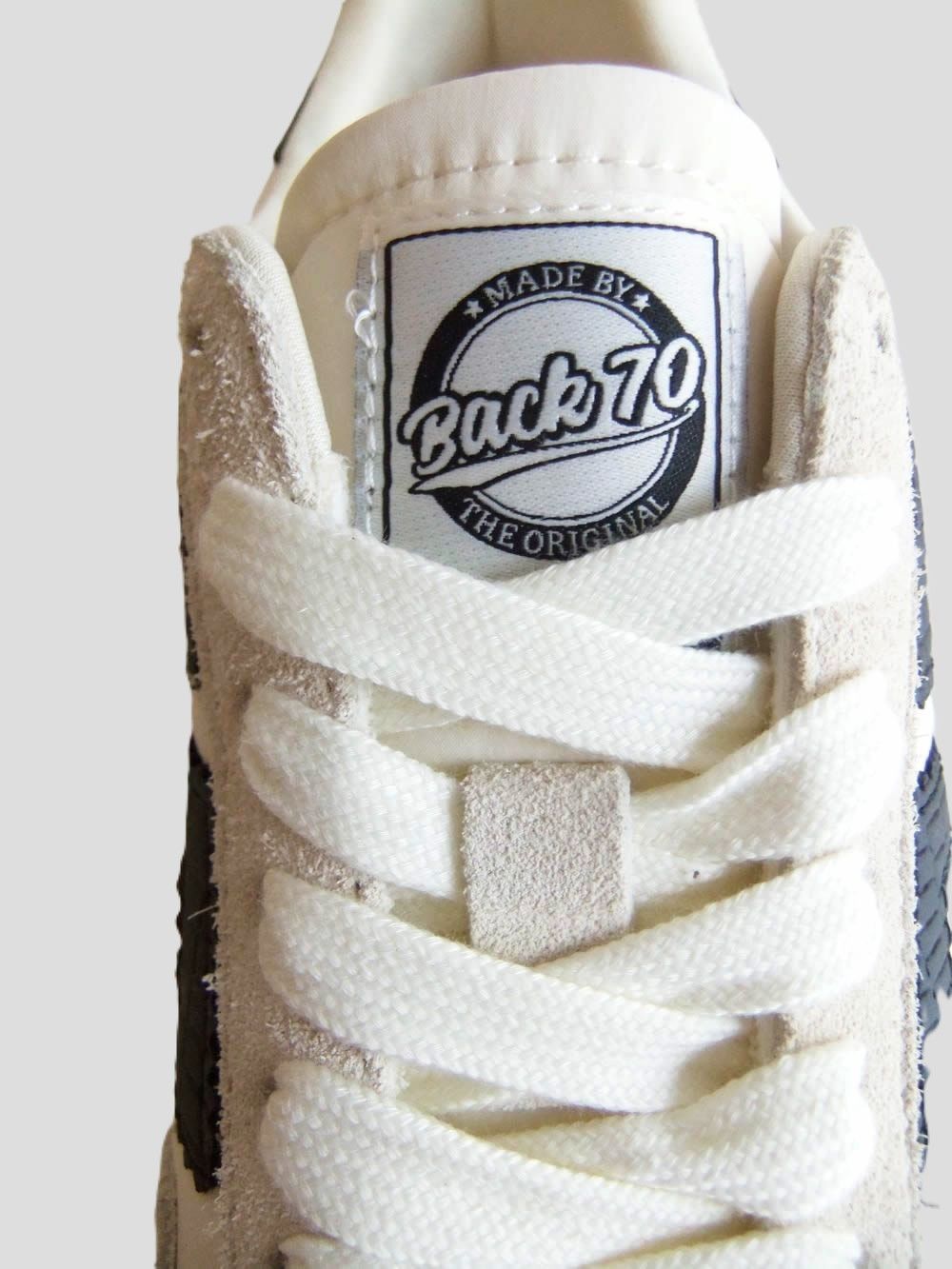 【BACK70】 FIRE BALL SPONGY NYLON BUTTER 70  （ホワイト） ファイヤーボール ナイロン スニーカー