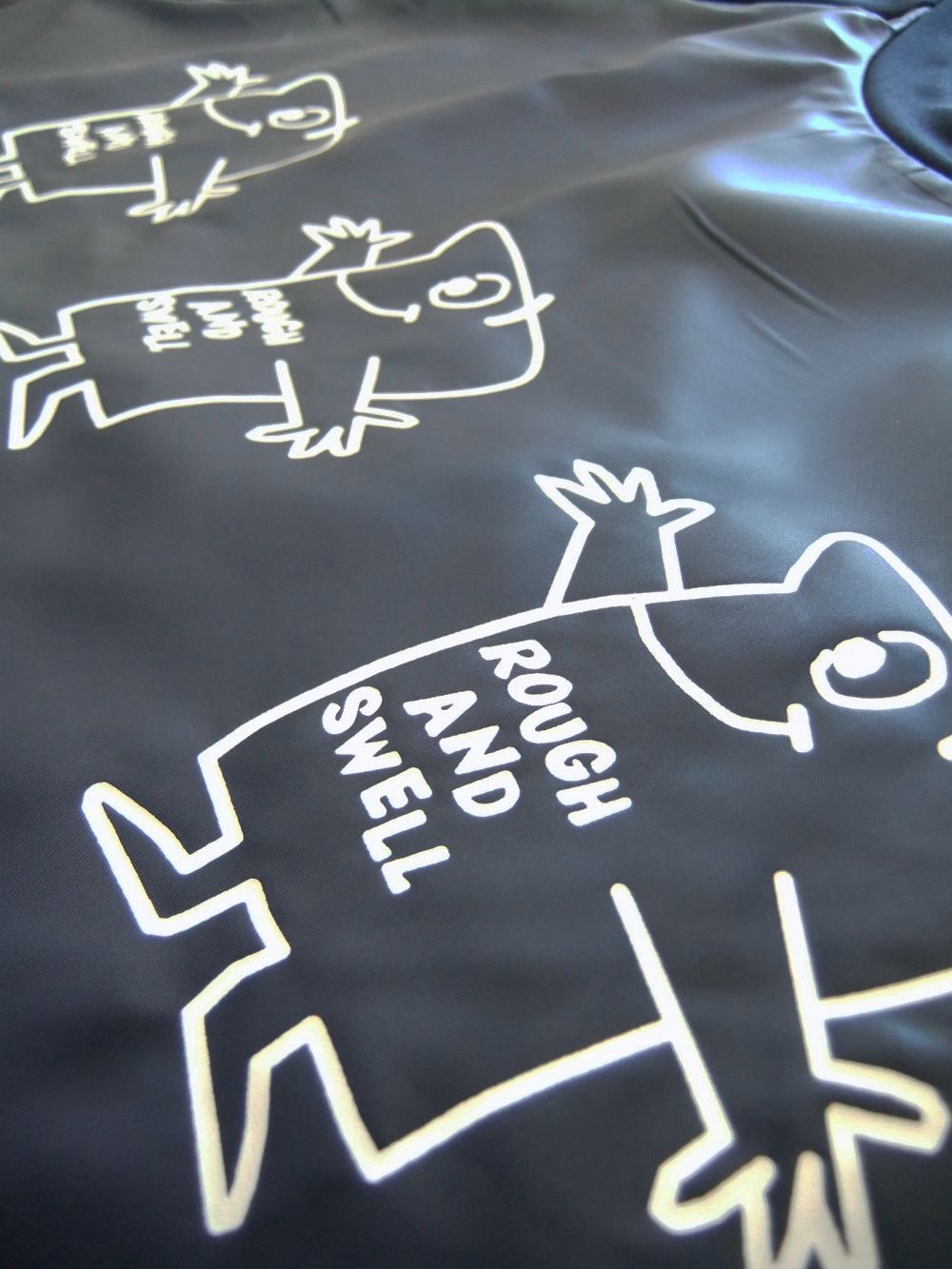 FAT BOYS SWEAT  プリント入り スウェットシャツ ( ネイビー )  RSM-20225