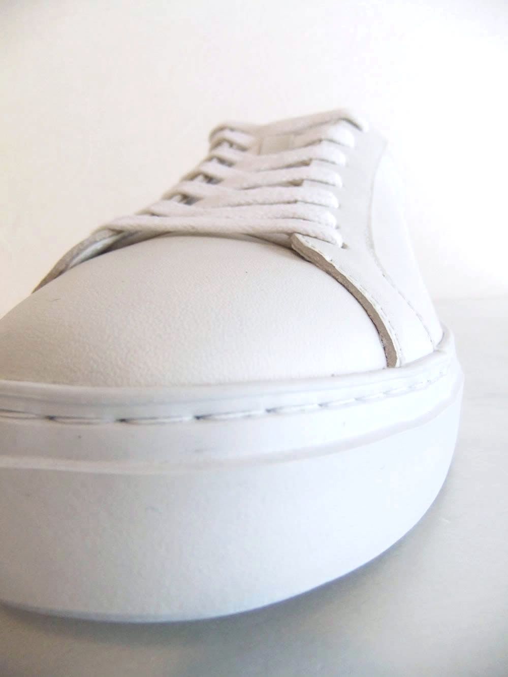 【MENS】   RAW CUT (ホワイト)   レザースニーカー