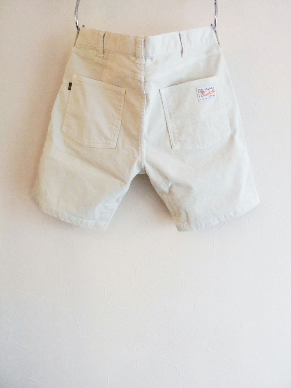 VIRGINIA SHORTS (ホワイト)  サマーコーデュロイ ストレッチ ハーフパンツ   RSM-22075