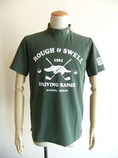 DRIVING RANGE MOCK   (オリーブ)   モックネック  半袖ポロシャツ RSM-23028