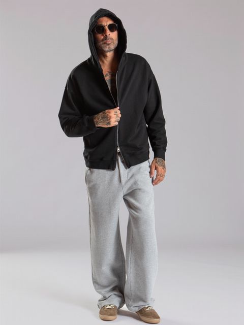 HOODIE FZ （ブラック） ロゴパーカー