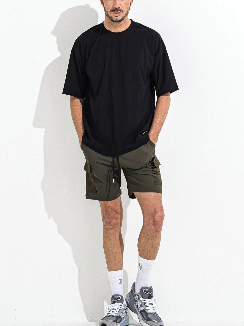OX JERSEY OVER TEE  (ブラック)   オックス ジャージー オーバーTシャツ