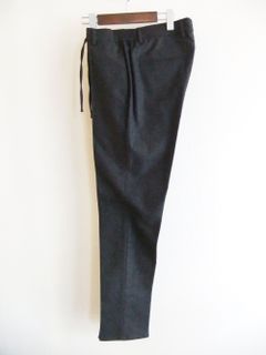MASACCIO/M1   WASHABLE WOOL SOLID  (チャコール グレー) ウォッシャブル ウールフラノ ストレッチパンツ  A7072U