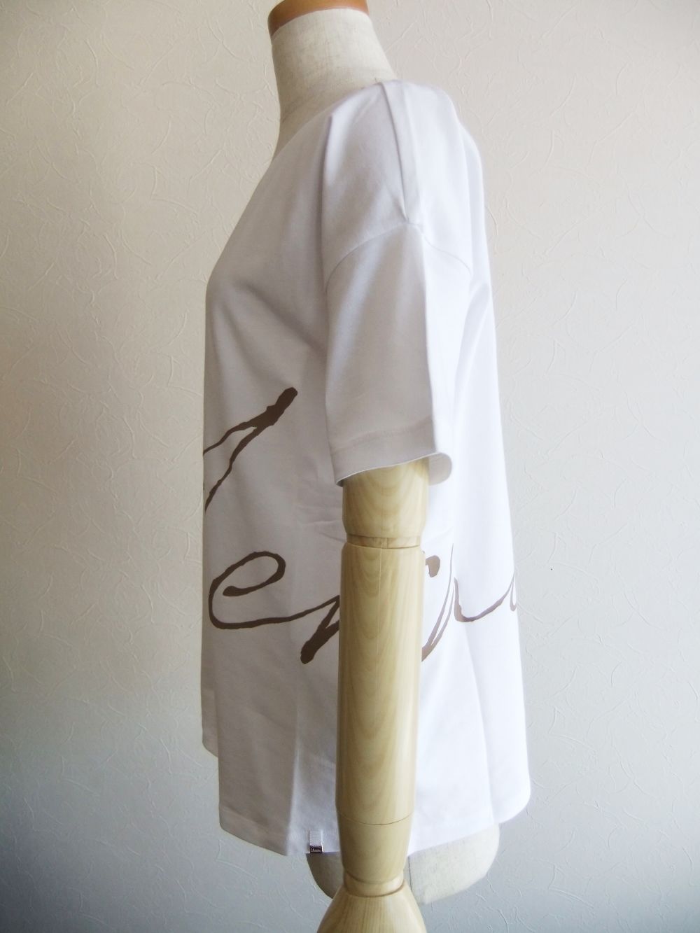 【LADIES】 手描き風 ロゴ プリント Tシャツ   JG000178D / 52009