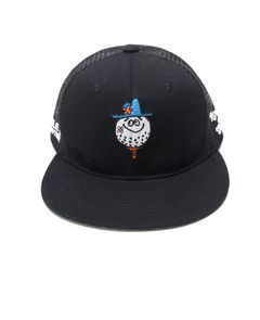 Mr. BOGEY MESH CAP  (ブラック)   ロゴ入りキャップ    RSA-25007