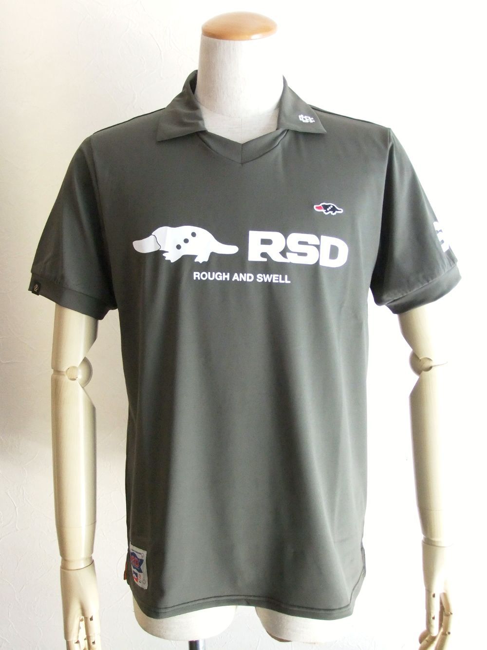 RSD SKIPPER  (オリーブ)   半袖スキッパーポロ  RSM-22022