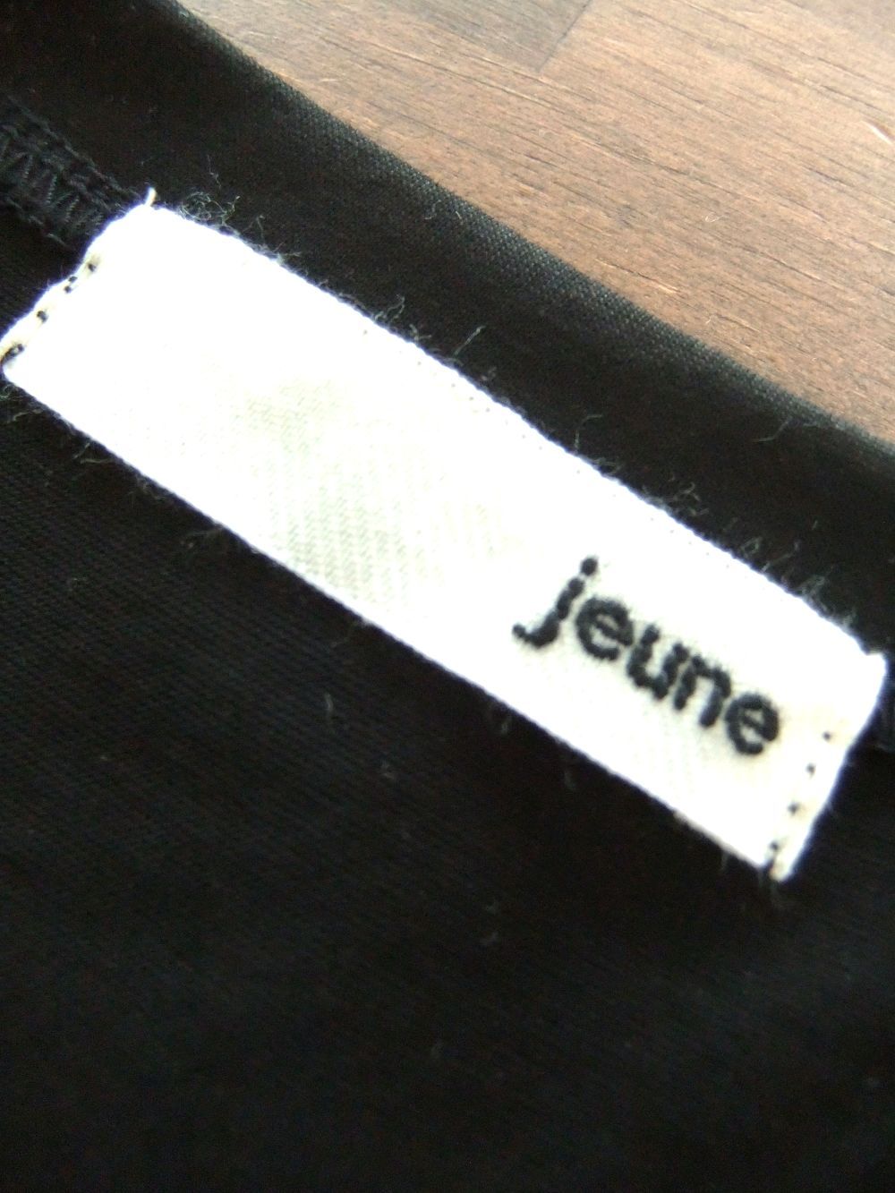 【jeune】 異素材 切替え チュニック T シャツ  (ブラック) J138728M
