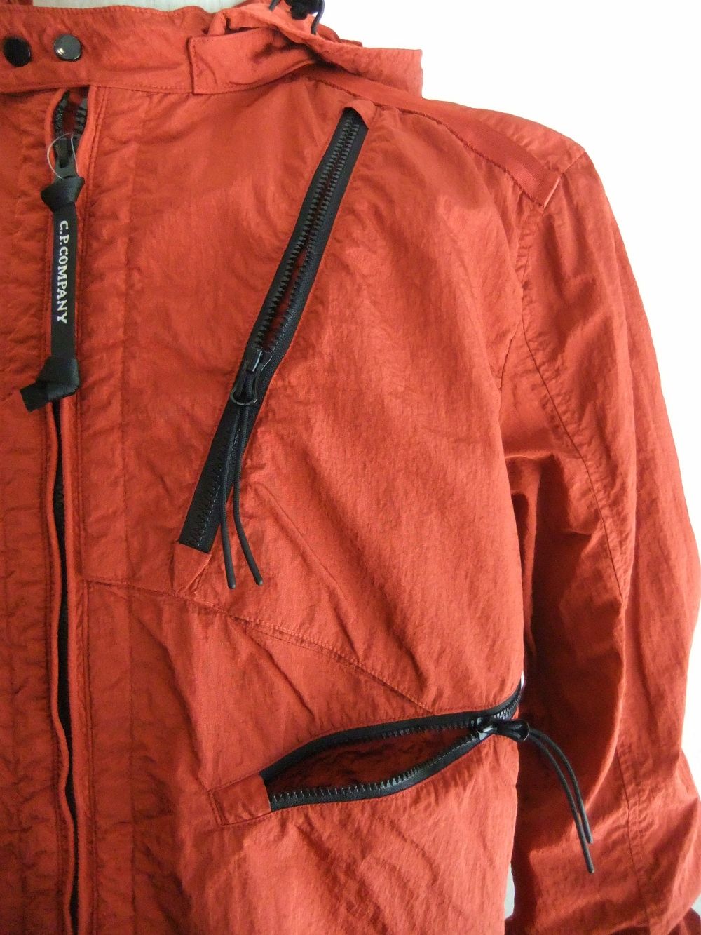 M.T.T.N GOGGLE OVERSHIRT   ナイロン ジップアップ ブルゾン  ( レッド )  09CMOS071A005709G
