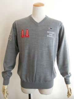GALAXY  V- NECK   ロゴ入りVネックセーター ( グレー ) RSM-21271