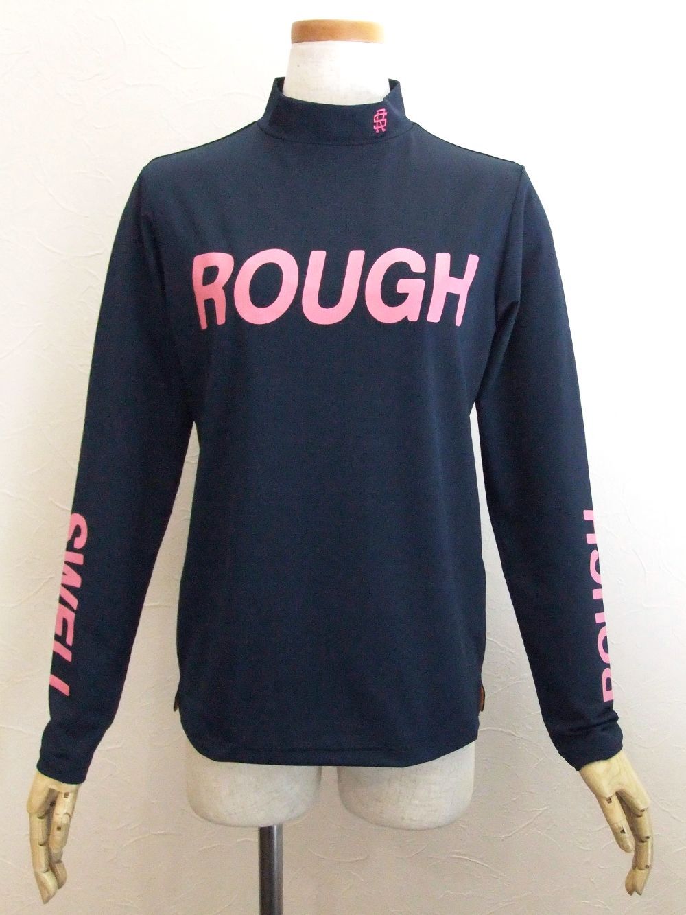 【LADIES】  BIG LOGO MOCK L.S. W.  (ネイビー) ロゴモックネック   RSL-21220