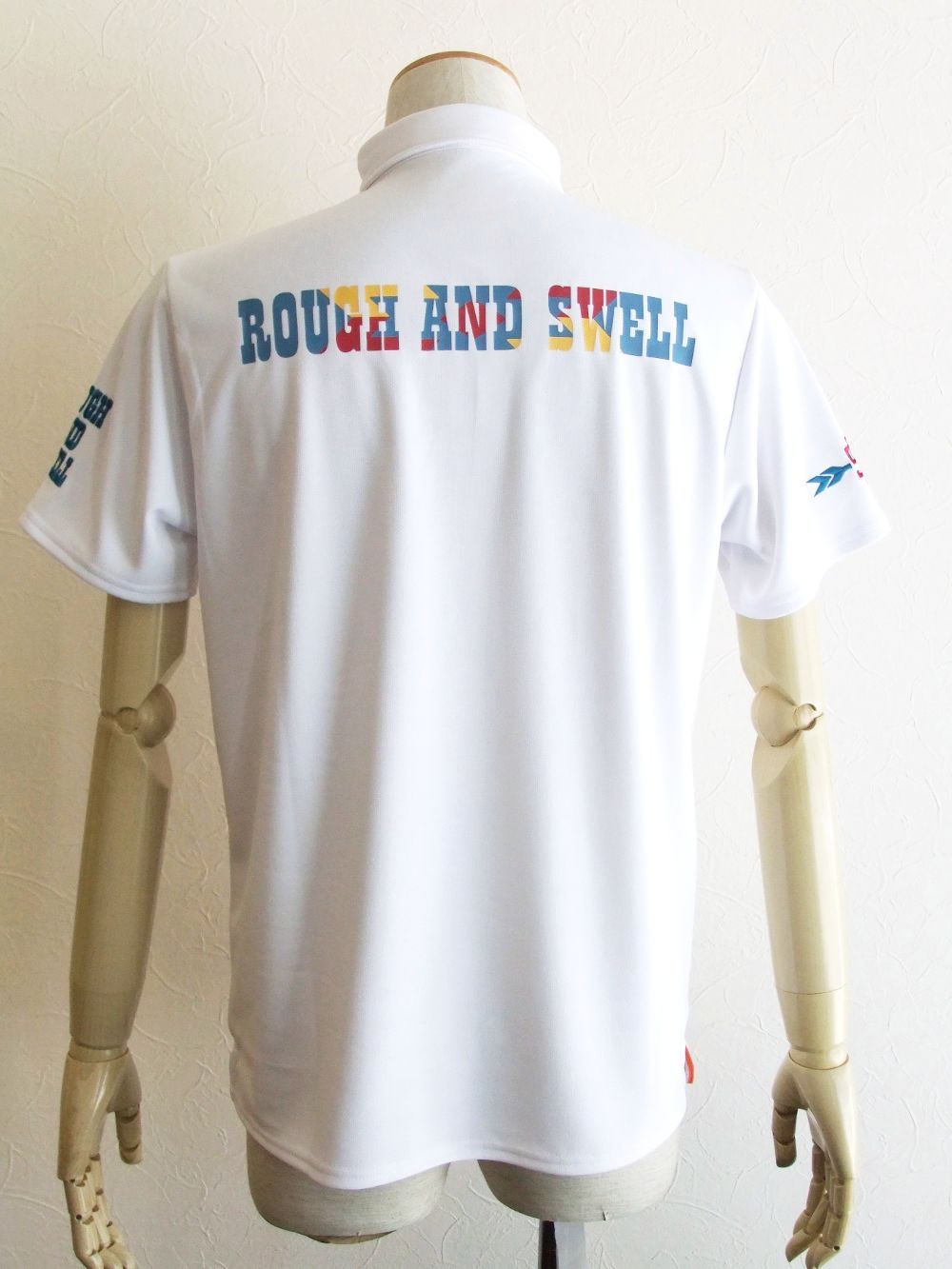 【美品】rough & swell オルテガ柄刺繡 半袖ポロ ポロシャツ rough & swell - GERONIMO POLO オルテガ柄刺繡 半袖BDポロ