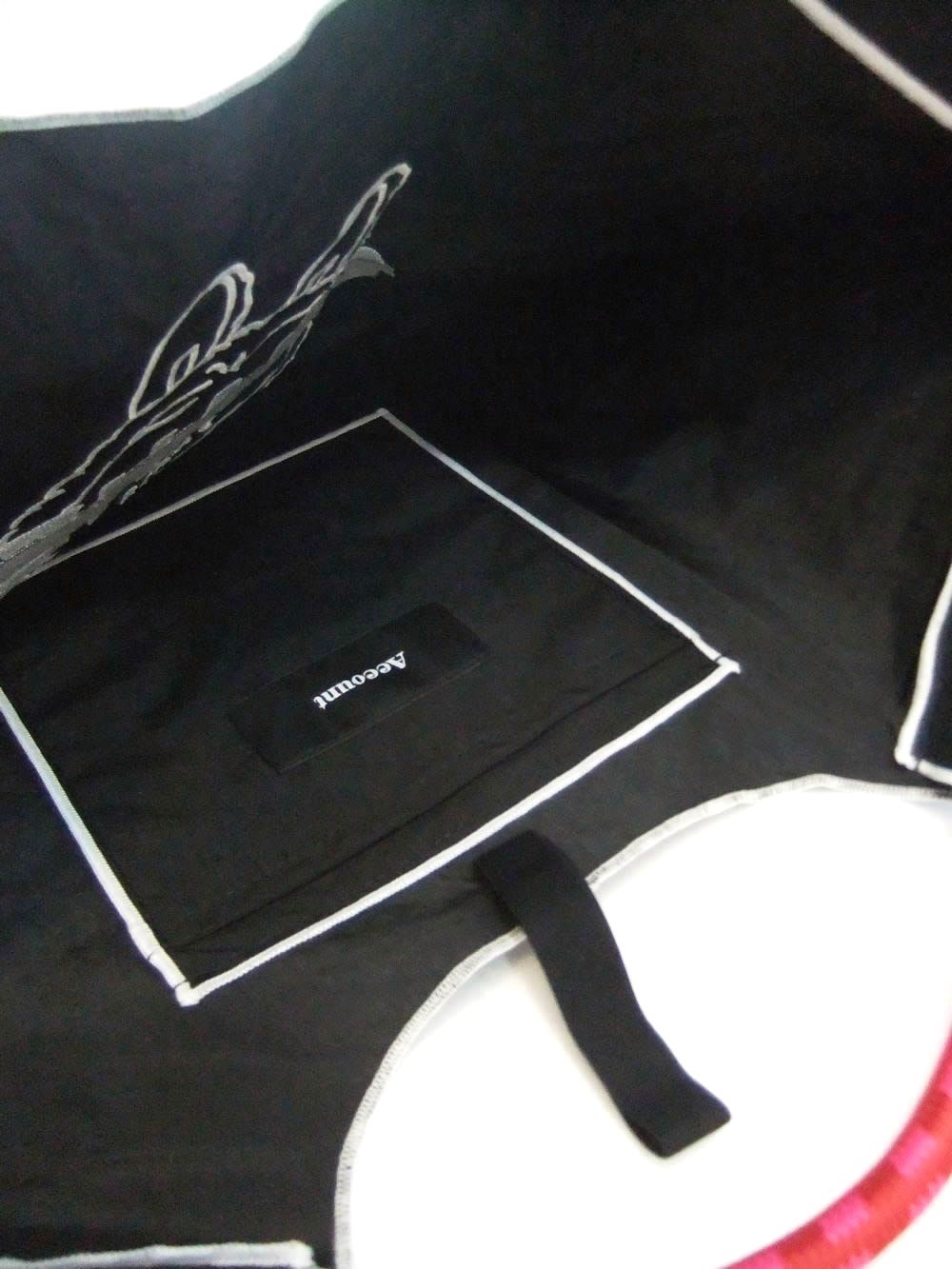 【MICALLE MICALLE Account】 HOMMAGE  HEL TOTE BAG  (ブラック)  オマージュ トートバッグ  MAJ102GDE