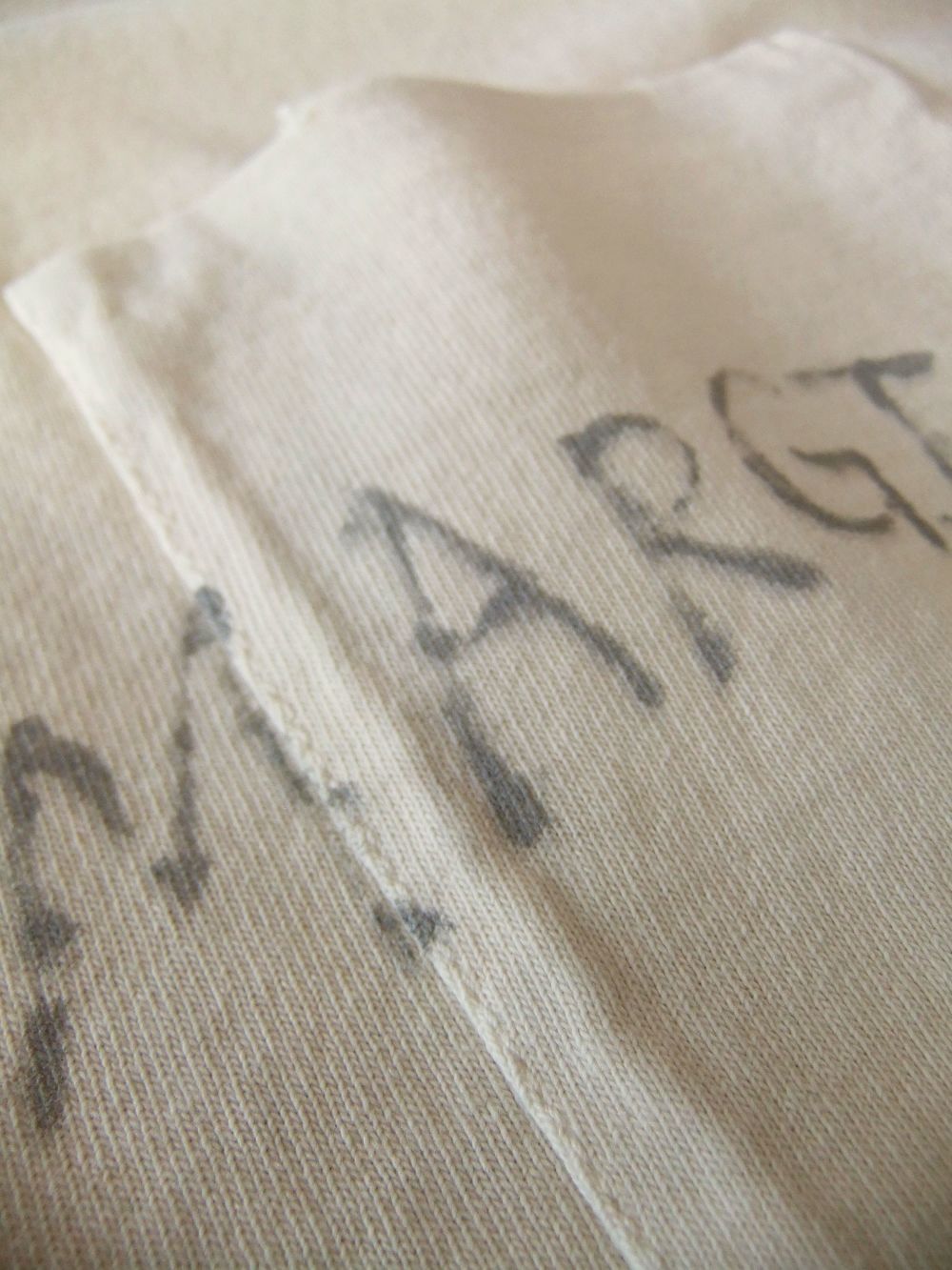 MAISON MARGIELA    (クリーム)  ハイネック コットン Tシャツ