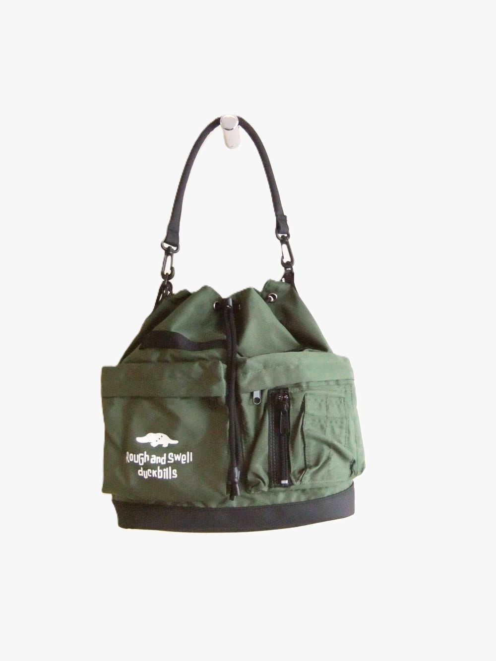 MA-1 BAG    (オリーブ)  巾着型 2WAY バッグ  RSA-26211
