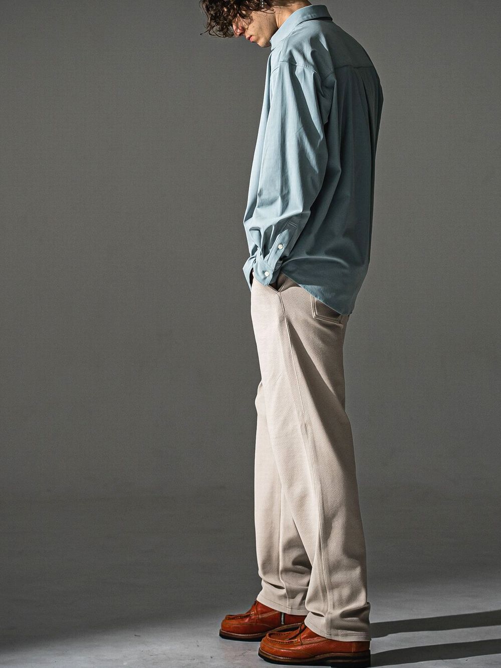 CHRIS EASY WIDE TUCK PANTS   ワイド イージーパンツ （ベージュ）