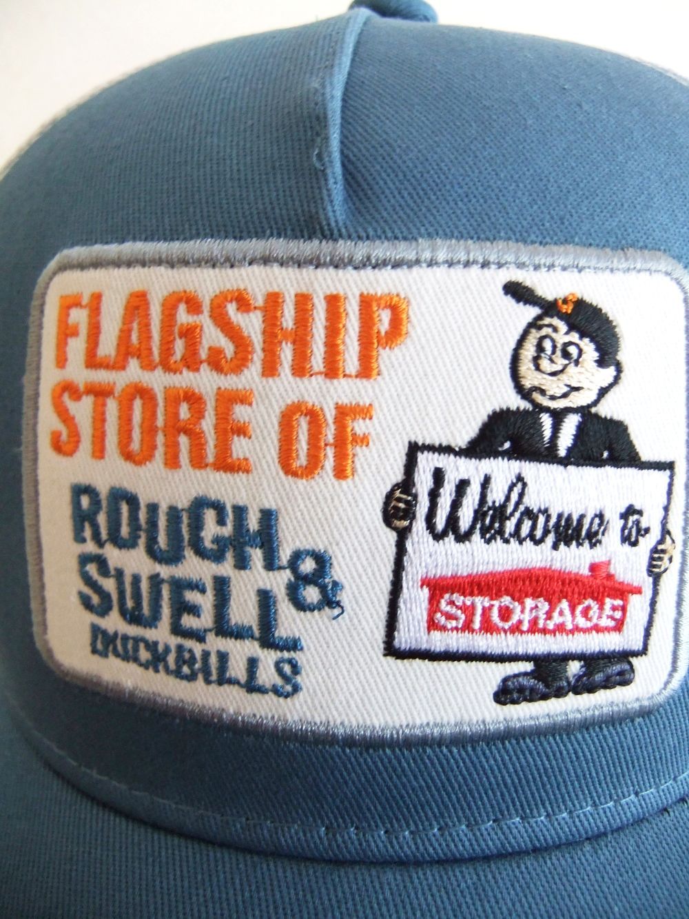 TRUCKER CAP  (ブルー)   ロゴ入りキャップ    RSA-24006