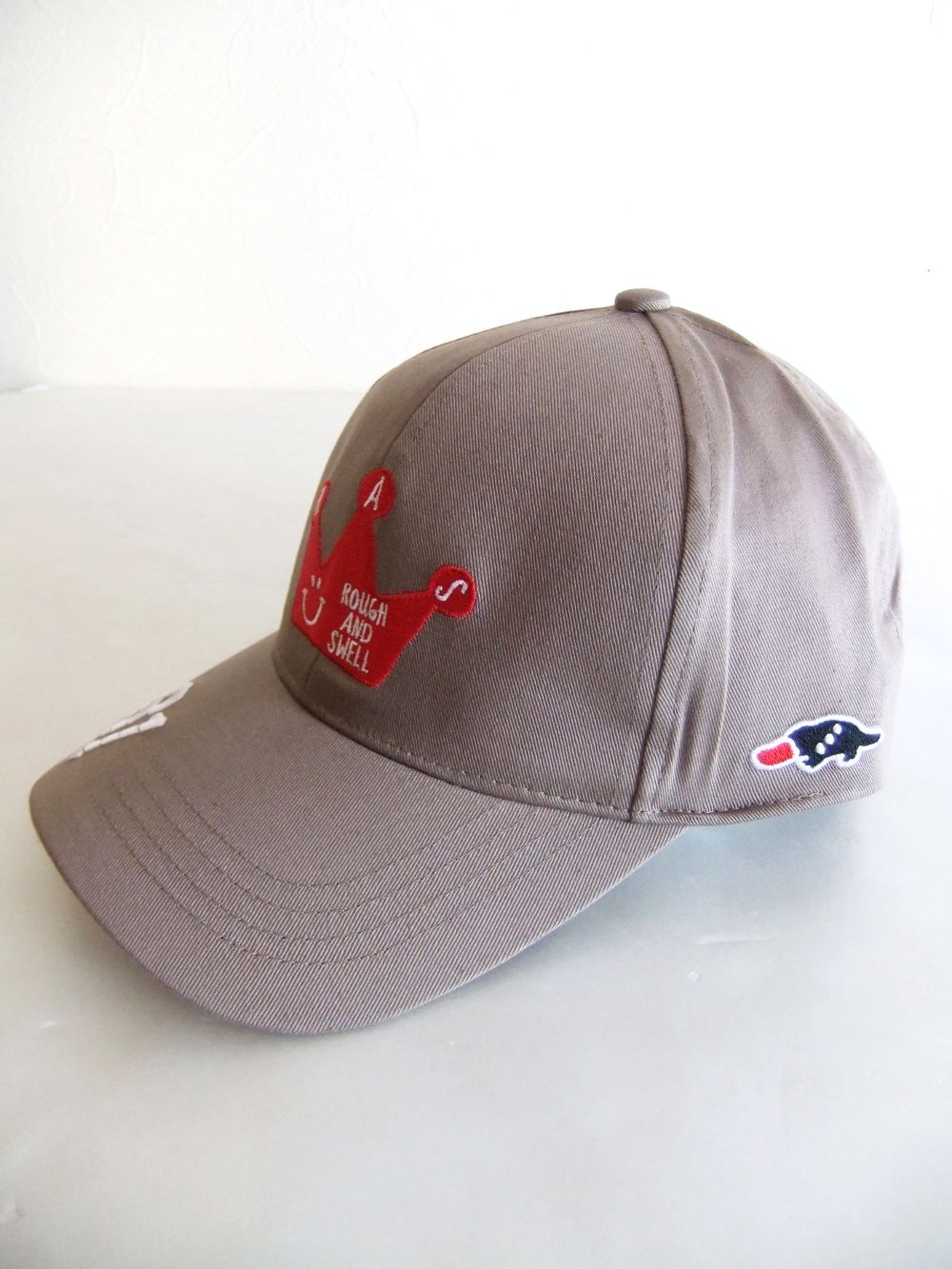 CROWN B.B. CAP  ( グレー )  ロゴ入りキャップ  RSA-22202